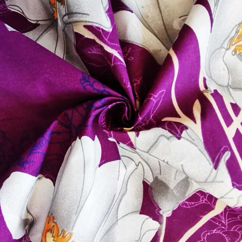TMIE-10-4 70GSM lichtgewicht pigmentprintontwerp polyester effen geweven beddengoedstof