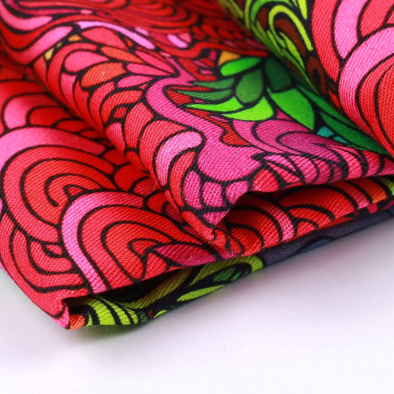 TMIE-08-3-2 115GSM polyester keperstof met print