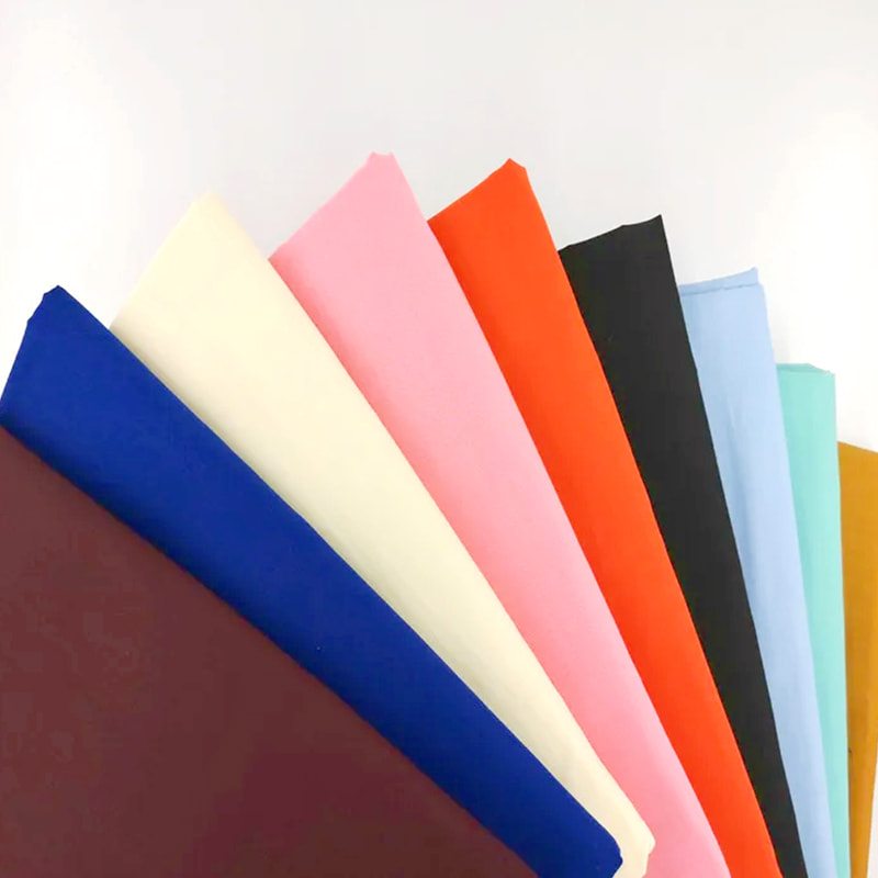 TMIE-08-5-2 112 cm breedte Lichtgewicht 75GSM Aangepaste kleur en meer dan 100+ kleuren Geverfde voering Polyester popeline stof